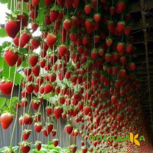 Клубника ампельная Анастасия купить по цене от 370р. в интернет-магазине «Посадика» с доставкой почтой в в Усть-Куте и по всей России – [изображение №1].